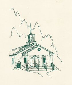 Sketch of Alabama Church by my sister