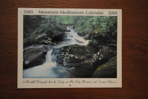 Calendar my dad bought us that year in Montreat